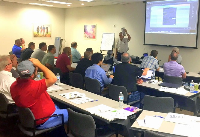 Don Hutcheson conducting training at the recent G7 Expert course